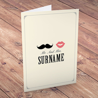 Personalised Card - Mr And Mrs