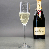 Personalised Champagne Flute - I Love You Mum