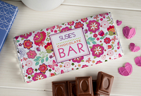 Personalised Chocolate Bar - Floral