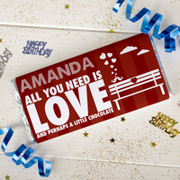 Personalised Chocolate Bar - All You Need Is Love