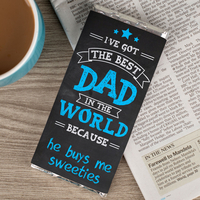 Personalised Chocolate Bar - Best Dad In The World