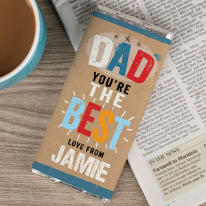 Personalised Chocolate Bar - Dad You