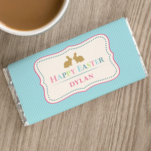 Personalised Chocolate Bar - Easter Bunny
