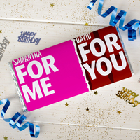 Personalised Chocolate Bar - For Me For You