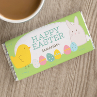 Personalised Chocolate Bar - Happy Easter