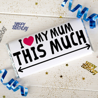 Personalised Chocolate Bar - I Heart My Mum