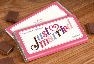 Personalised Chocolate Bar - Just Married