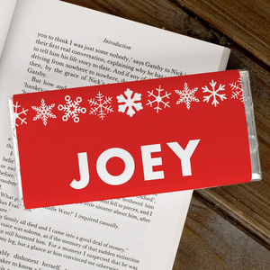Personalised Chocolate Bar - Snowflake