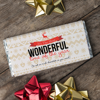 Personalised Chocolate Bar - The Most Wonderful Time