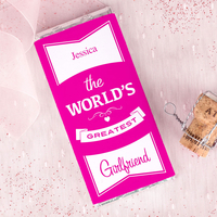 Personalised Chocolate Bar - World