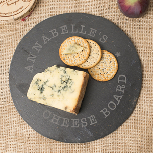 Personalised Circular Slate Cheese Board - Star Cheeseboard