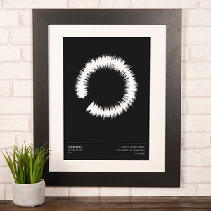 Personalised Circular Soundwave Print