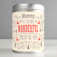 Personalised Coffee Tin - Most Wonderful Time Of The Year