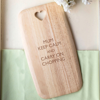 Personalised Colonial Large Chopping Board - Keep Calm