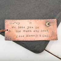 Personalised Copper Bookmark - Any Message