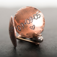 Personalised Copper Cufflinks
