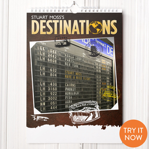 Personalised Destinations Calendar