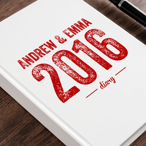 Personalised Diary - Couples Year