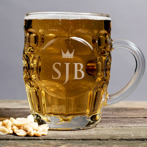 Personalised Dimple Pint Glass
