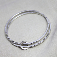 Personalised Double Bangle