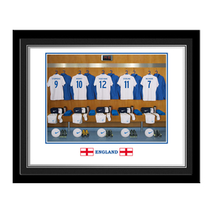 Personalised England Dressing Room Print