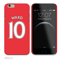 Personalised Football Shirt Phone Cover - Red