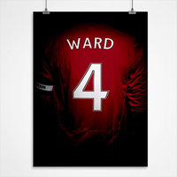 Personalised Football Star Print