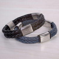 Personalised Fred Bennett Stainless Steel Bracelet
