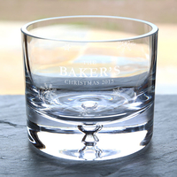 Personalised Glass Bowl - Family Christmas 2013