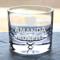 Personalised Glass Bowl - Heart