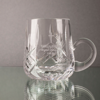 Personalised Glass Christening Cup