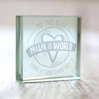 Personalised Glass Token - Best Mum In The World