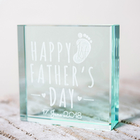 Personalised Glass Token - On Your First Father