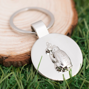 Personalised Golf Bag Key Ring