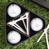 Personalised Golf Ball & Tee Gift Set