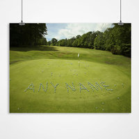 Personalised Golf Green Print