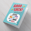 Personalised Good Luck Card - Everything Crossed For You