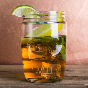 Personalised Grip Glass - Initials