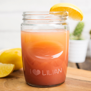 Personalised Grip Glass - Love
