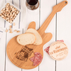 Personalised Guitar Chopping Board - 5th Anniversary