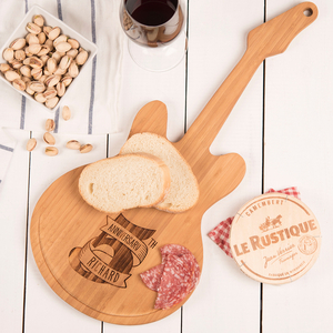 Personalised Guitar Chopping Board - 5th Anniversary