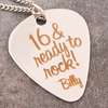 Personalised Guitar Pick Necklace - 16,  Ready To Rock
