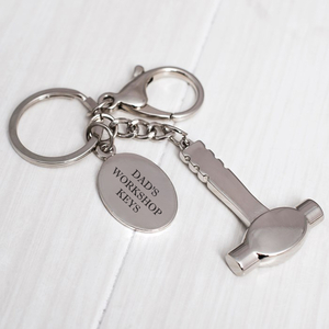 Personalised Hammer Key Ring