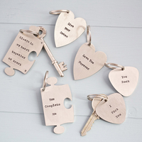 Personalised Hand Stamped Key Ring