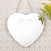 Personalised Hanging Heart-Shaped Mirror - Fairest Of Them All