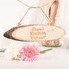 Personalised Hanging Natural Wooden Sign - Kitchen Keep Out