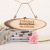 Personalised Hanging Natural Wooden Sign - Laundry Room