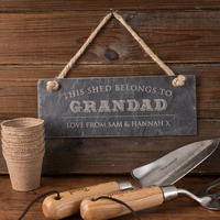 Personalised Hanging Slate Sign - Grandad