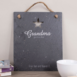 Personalised Hanging Slate Sign - Grandma You