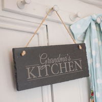 Personalised Hanging Slate Sign - Mum